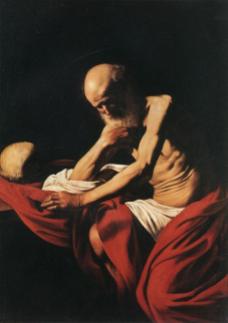 Caravaggio_Saint Jerome in Meditation